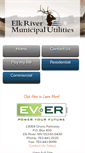 Mobile Screenshot of elkriverutilities.com